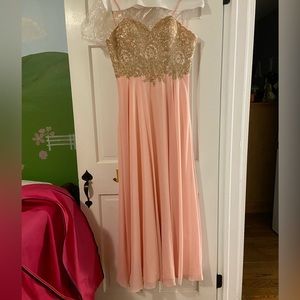 Pink and Gold Dress